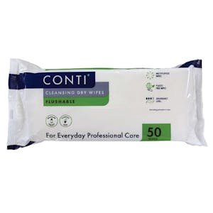 Conti Flushable Dry Patient Wipes