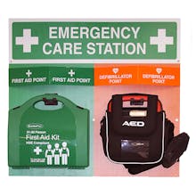 First Aid & Defibrillator - Emergency Care Station