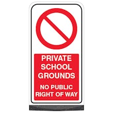 Private School Grounds - No Public Right Of Way