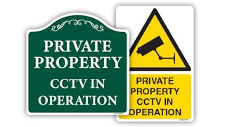 Private Property - CCTV Signs