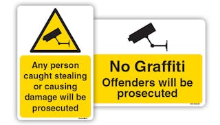 Theft & Vandalism - CCTV & Surveillance Signs