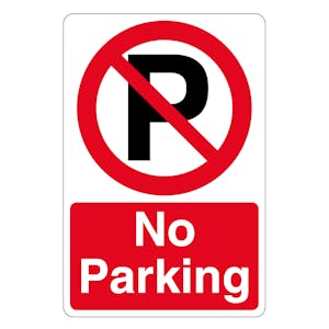 No Parking - Prohibition Symbol With ‘P’