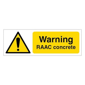 Warning RAAC Concrete - Landscape