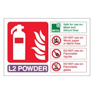 L2 Powder Fire Extinguisher - Landscape