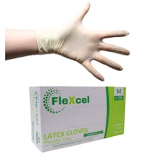 FleXcel Powder Free Latex Gloves