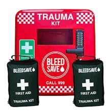 BleedSave Trauma Kit Cabinet with 2 x Public Access Trauma (PAcT) Kits