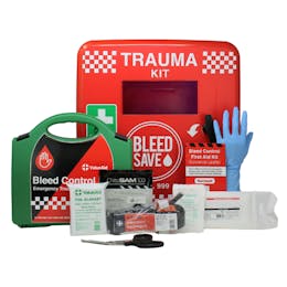 BleedSave Trauma Cabinet with Enhanced Bleed Control Kits