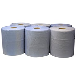 Centrefeed Rolls - 3ply - Flat Sheet - Blue