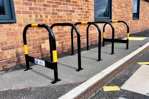 Reflective Sheffield Cycle Stand Set