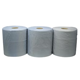 Centrefeed Rolls - 3ply - Flat Sheet - Blue