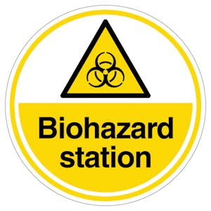 Biohazard Station - Anti-Slip Floor Sign