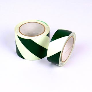 Photoluminescent Marking Tape - Green Chevron