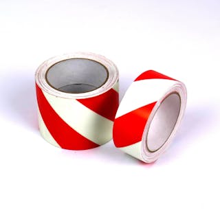 Photoluminescent Marking Tape - Red Chevron