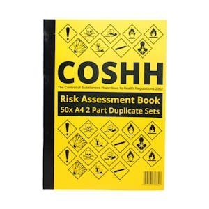 COSHH Risk Assessment Book + Safety Document Holder