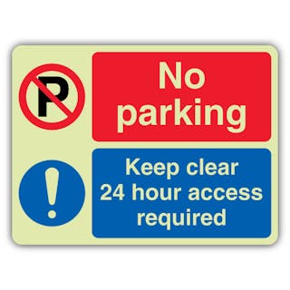 GloReflect No Parking - Keep Clear - Access Required - Landscape