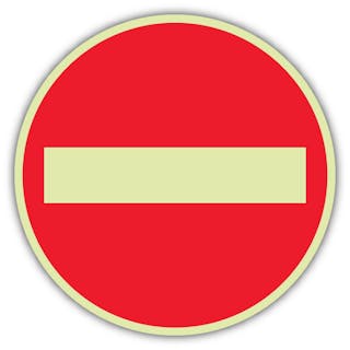 GloReflect No Entry - Circle