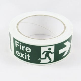 Photoluminescent Marking Tape - ISO Fire Exit Running Man Right