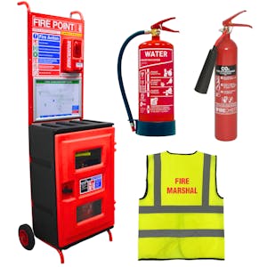 Mobile Fire Safety Station - Water and CO2 Fire Extinguishers