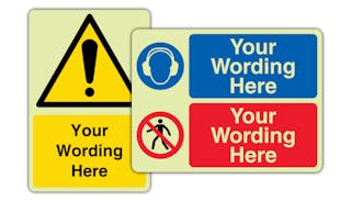 Photoluminescent Safety & Security Signs - Custom