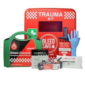 BleedSave Trauma Cabinet with Basic Bleed Control Kits