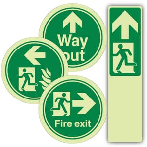 Photoluminescent Evacuation Floor Markers