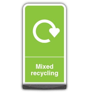 Freestanding WRAP - Mixed Recycling