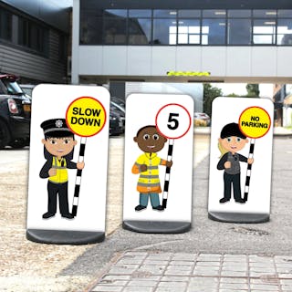 Adult Character Road Safety - Flat Panel Signs