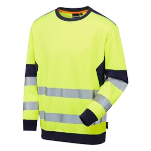 Supertouch Hi-Vis Eco Crew Neck Sweatshirt