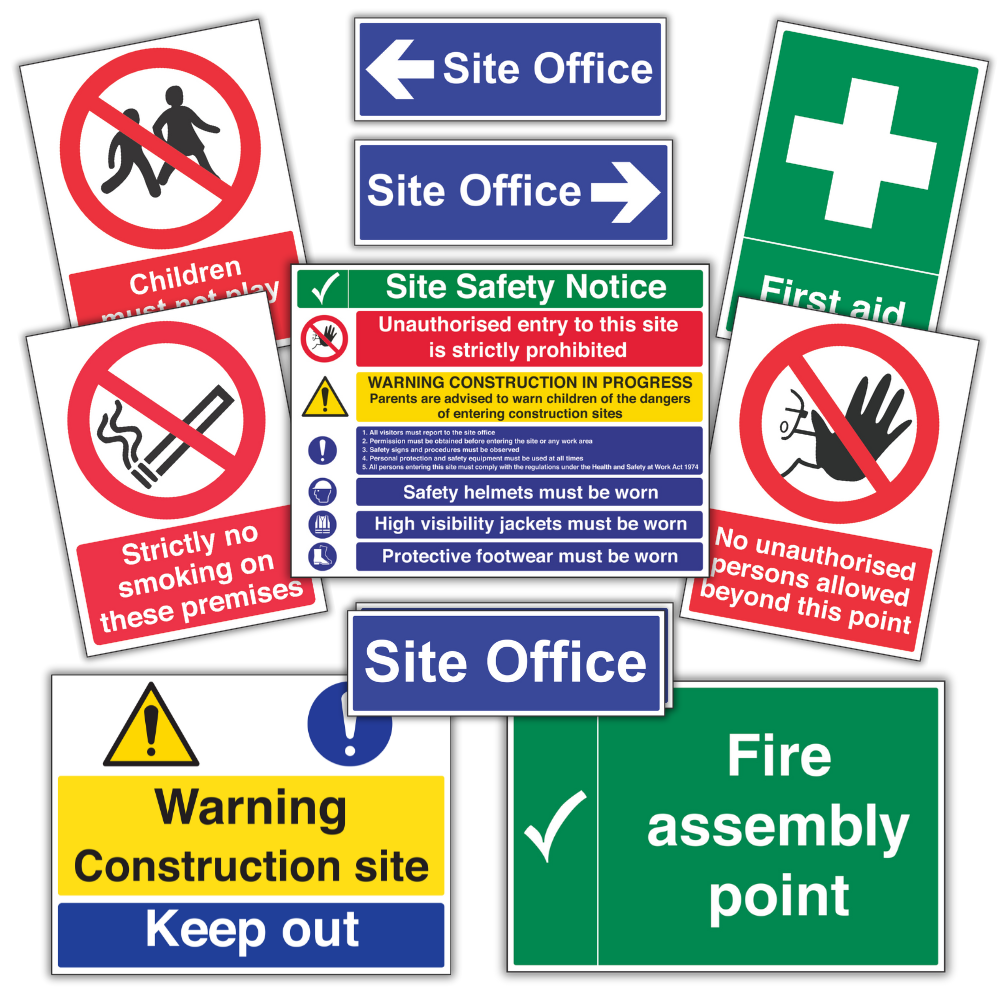 Construction Sign Starter Pack | Safety Signage + Workplace Signs