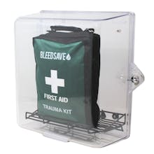 Clear Cabinet with Public Access Trauma (PAcT) First Aid Kit