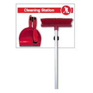 Cleaning Station Shadow Board - Red - Medium