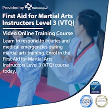 First Aid for Martial Arts Instructors Level 3 (VTQ)