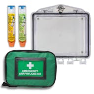 Anaphylaxis Response Clear Cabinet with AAI Pouch & EpiPen AAIs