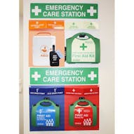 4-Point Emergency Care Station - Trauma/Burns/Eyewash/AED