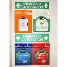 4-Point Emergency Care Station - Trauma/Burns/Eyewash/AED