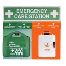 First Aid & Defibrillator - Emergency Care Station