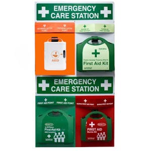 4-Point Emergency Care Station - Trauma/Burns/First Aid/AED