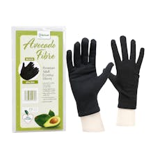 Avocado Fibre Adult Black Eczema Gloves