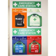 4-Point Emergency Care Station - Trauma/Burns/Eyewash/AED