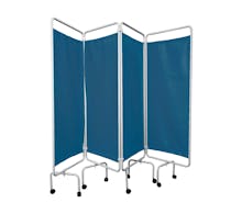 4 Fold Privacy Screens with Curtains