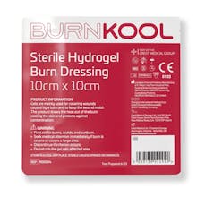 BurnKool Sterile Hydrogel Burn Dressing 10cm x 10cm
