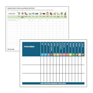 Write-On Allergy Safety Posters