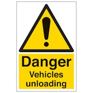 Danger Vehicles Unloading - Portrait