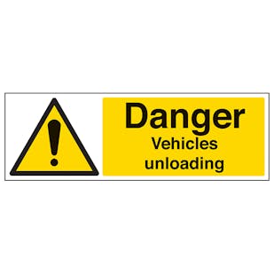 Danger Vehicles Unloading - Landscape