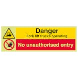 GITD Fork Lift Trucks No Unauthorised Entry