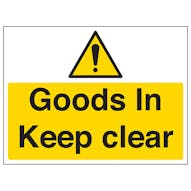 Goods In, Keep Clear