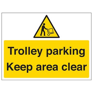 Trolley Parking, Keep Area Clear