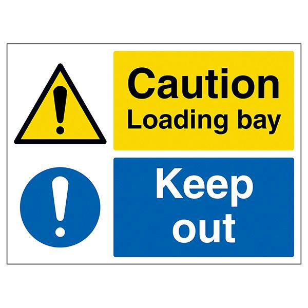 Loading Head Sign Caution Loading Bay, Keep Out | Traffic and Parking Signs | Traffic ...