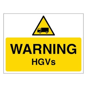 Warning HGVs - Landscape