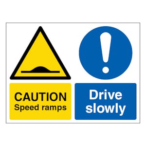 Caution Speed Ramps - Landscape